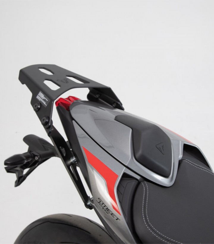 Topcase mit Träger URBAN ABS Schwarz 16-29 L Triumph Street Triple 675 ccm (12-16), 765 ccm R/RS/S/Moto2 Ed. (19-24) SW-MOTECH G