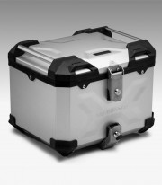 Maleta Superior con Soporte TRAX ADV Plateada 38 L Triumph Sprint ST 1050 (05-15), Tiger 1050 SE (11-12) SW-MOTECH GPT.11.527...