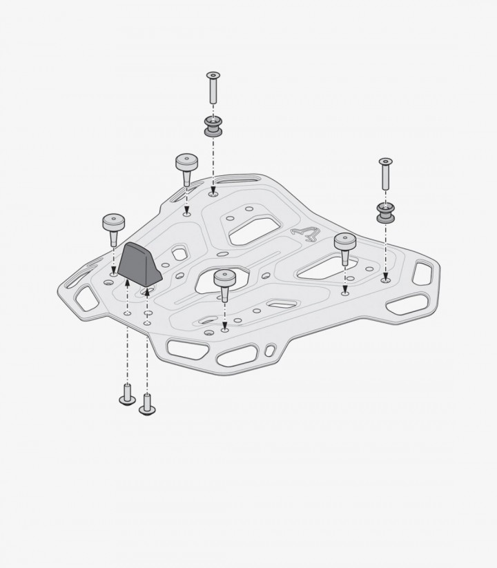 Topcase mit Träger DUSC Schwarz 55 L several Triumph models SW-MOTECH GPT.11.747.66000/B