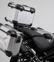Maleta Superior con Soporte TRAX ADV Plateada 38 L Triumph Tiger 800 (10-18), Tiger 1200 XRX Low (17) SW-MOTECH GPT.11.747.70...