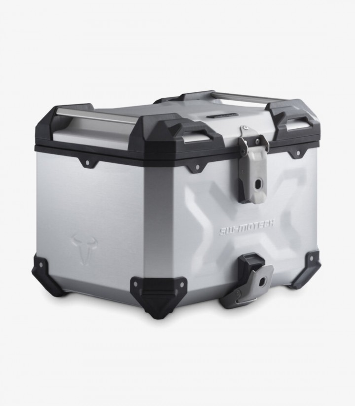 Topcase mit Träger TRAX ADV Silber 38 L Triumph Tiger 1200 (17), Tiger Explorer (11-15) SW-MOTECH GPT.11.900.70000/S