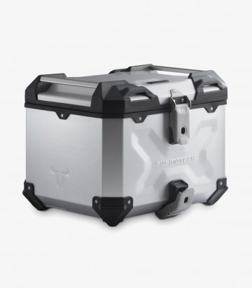Maleta Superior con Soporte TRAX ADV Plateada 38 L Triumph Tiger Explorer / Tiger 1200 (11-18) SW-MOTECH GPT.11.900.70000/S