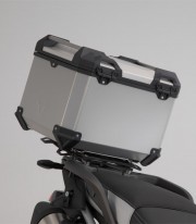 Maleta Superior con Soporte TRAX ADV Plateada 38 L Triumph Tiger 900 (19-23), Tiger 1200 (22), Tiger 850 Sport (21) SW-MOTECH...
