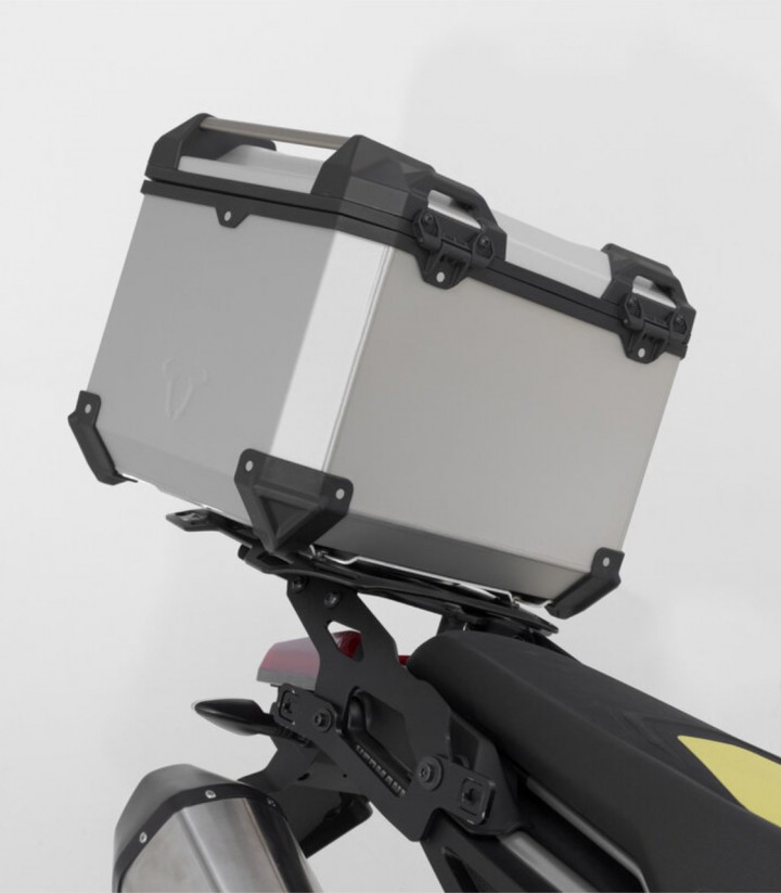 Topcase mit Träger TRAX ADV Silber 38 L Aprilia Tuareg 660 (21-24) SW-MOTECH GPT.13.849.70000/S