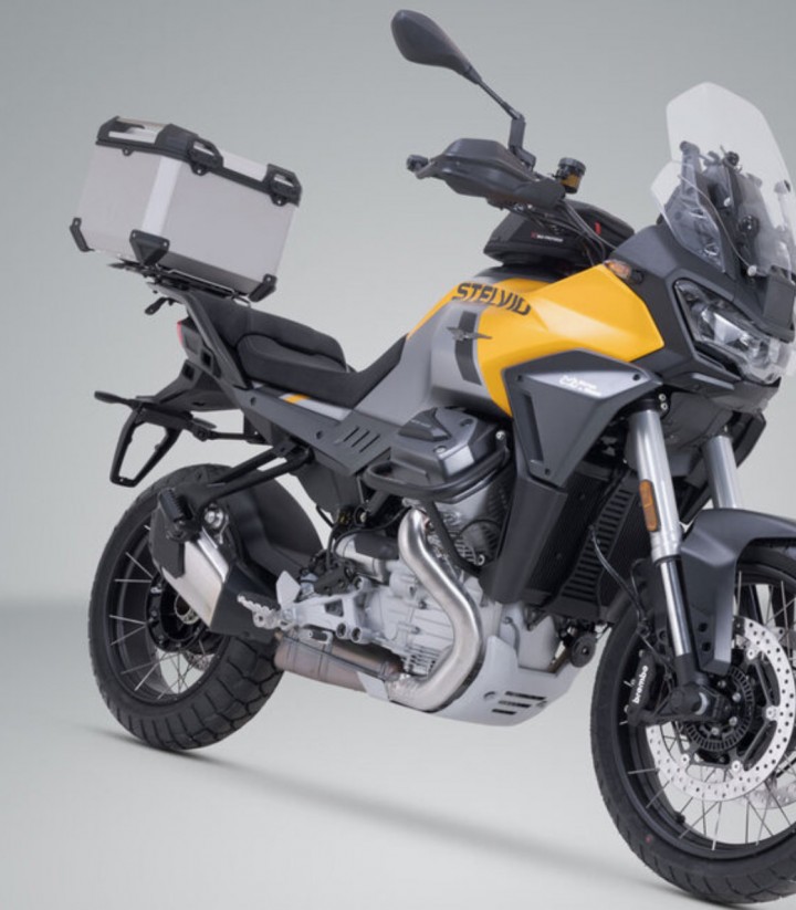 Maleta Superior con Soporte TRAX ADV Plateada 38 L Moto-Guzzi Stelvio (23) SW-MOTECH GPT.17.624.70000/S GPT.17.624.70000/S