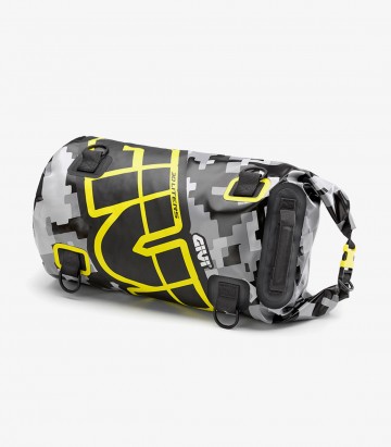 Bolsa Sillín 30 L EA114CM GIVI de Correas en Gris Camuflaje y Amarillo