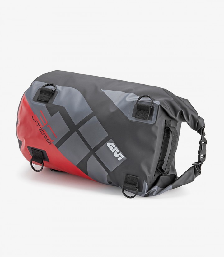 Sitzbanktasche 30 L EA114GRB GIVI mit Gurten in Grau und Rot