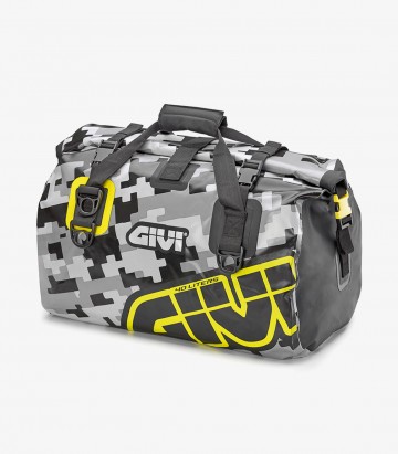 Bolsa Sillín 40 L EA115CM GIVI de Correas en Gris Camuflaje y Amarillo