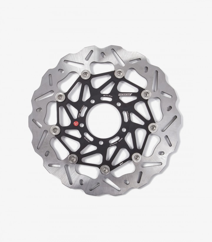Disco de Freno Delantero Derecho Braking WK097R W-FLO SK2 Ø305mm Ducati Hypermotard 1100 (07-09), Hypermotard 796 (10-12), Hyper