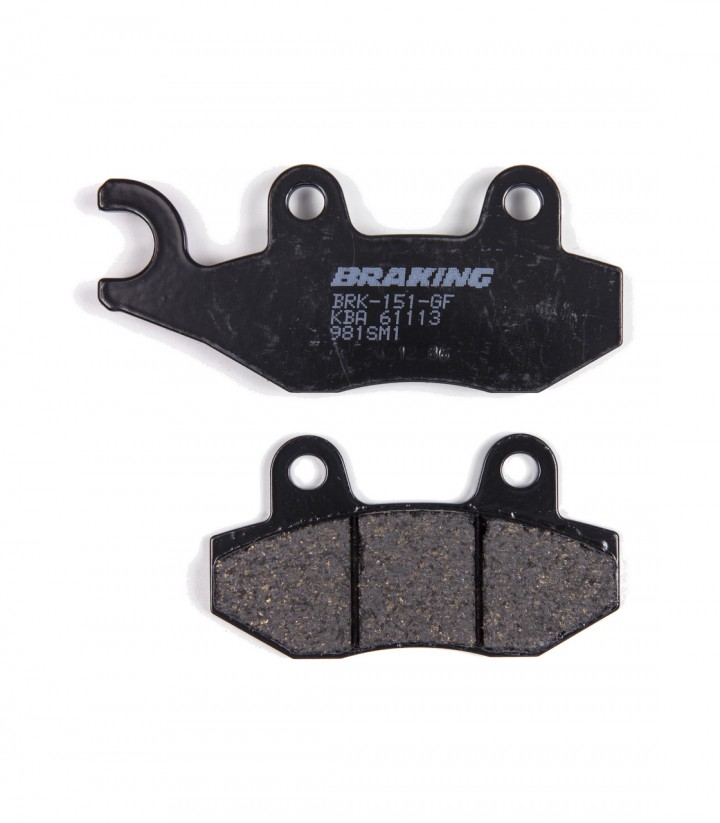 Pastillas de Freno Braking Semimetálicas Kymco Bet&win 250 (00-06), Yager 150 (01-05), YUP 250 (03-06), Zing 150(97-13) 981SM1