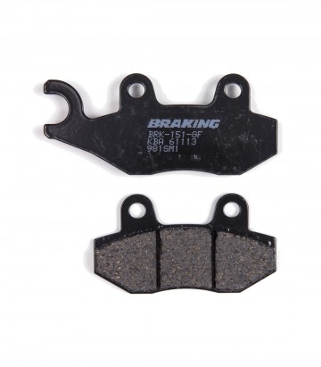 Braking Semi-metallic Brake Pads for Kymco Bet&win 250 (00-06), Yager 150 (01-05), YUP 250 (03-06), Zing 150(97-13) 981SM1