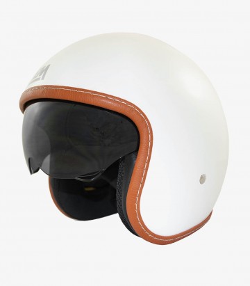 LEM Sport White Open Face Helmet