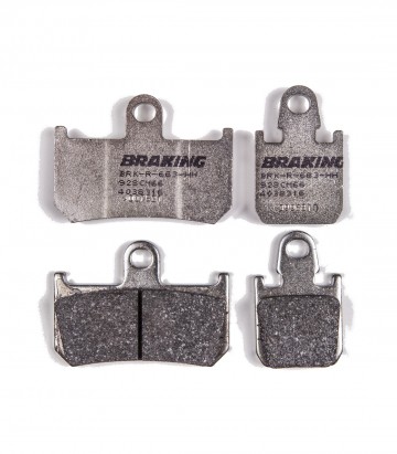 Pastillas de Freno Braking Semimetálicas Yamaha MT01 1670 (07-11), V MAX 1700 (09-16), YZF R1 1000 (07-14) 928CM66