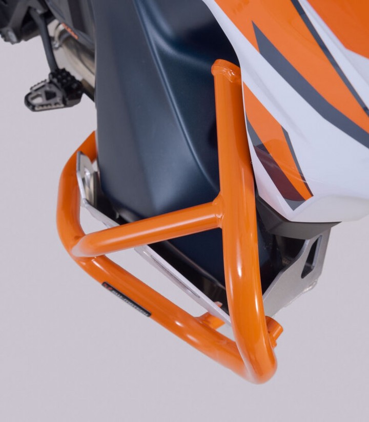 Defensas de Motor SW-MOTECH KTM 790 Adventure (19-21), 890 Adventure (20-22) en Naranja SBL.04.521.10001/EB