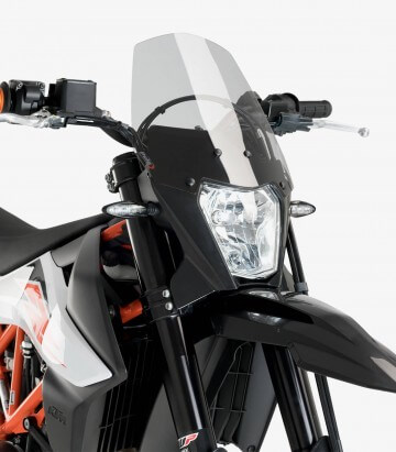 KTM 690 Enduro R (2019 - 2024), 690 SMC R (2019 - 2024) Puig New Generation Sport Smoked Windshield 3586H