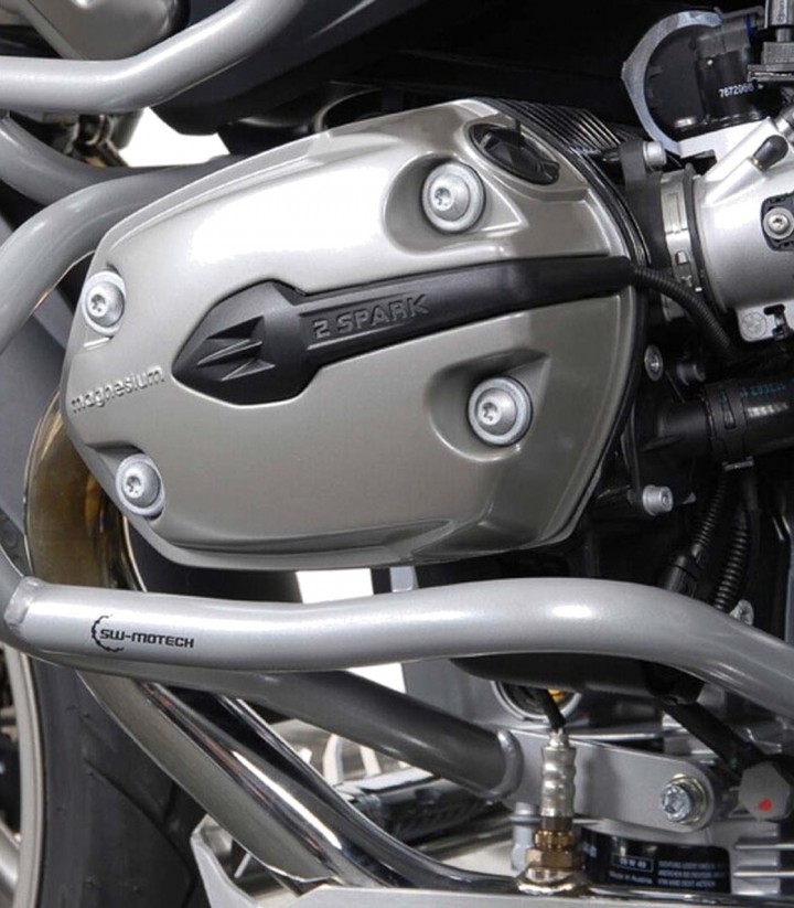 Defensas de Motor SW-MOTECH BMW R 1200 GS (04-12) en Plateado SBL.07.562.100