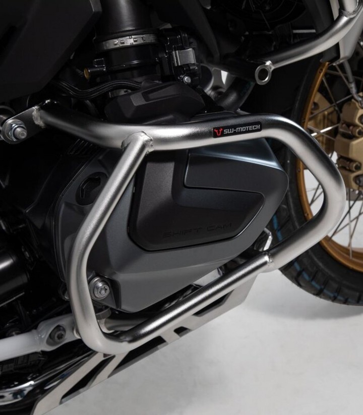 Defensas de Motor SW-MOTECH BMW R1250R (18-19), R1250RS (18), R1250GS (18-24) en Acero inoxidable SBL.07.904.10101