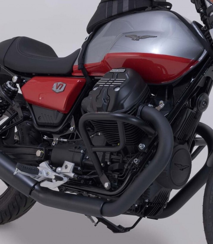 Defensas de Motor SW-MOTECH Moto Guzzi V7 (10-25), V9 (15-21) en Negro SBL.17.847.10000/B