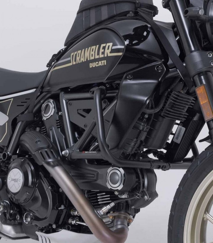 Defensas de Motor SW-MOTECH Ducati Scrambler (23-24) en Negro SBL.22.088.10001/B