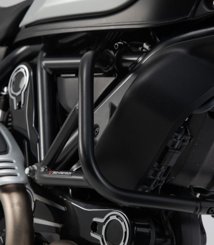 Defensas de Motor SW-MOTECH Ducati Scrambler (14-22), Scrambler Sixty2 (15) en Negro SBL.22.577.10001/B
