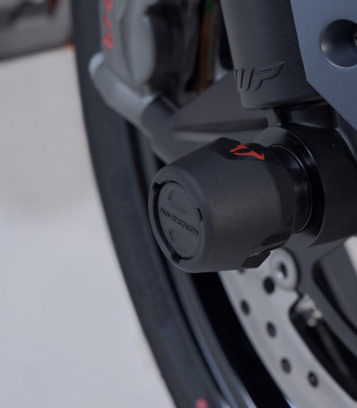 Topes Anticaída para Eje Delantero SW-MOTECH para Varios modelos de KTM, CFMOTO y Husqvarna STP.04.176.10501/B