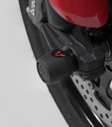 SW-MOTECH Slider Set for Front Axle Ducati Hypermotard 950 (21), Hypermotard V2 (25), Multistrada V4 (20-24) STP.22.176.10600/B