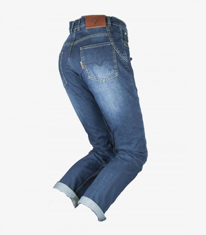 Damen-Motorradjeans By City Tejano III Lady Denimblau