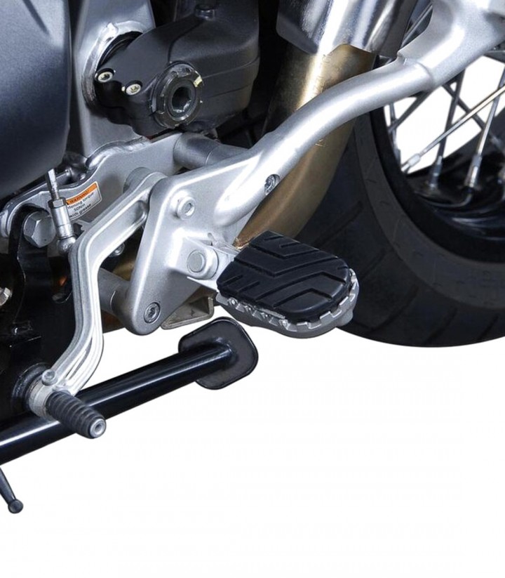 Fußrasten ION mit Adaptern SW-MOTECH für Varios modelos de Moto Guzzi, Honda, Suzuki, KTM, Kawasaki, Moto Morini, BMW y Benelli 
