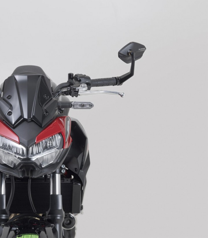 Retrovisores SW-MOTECH Kawasaki Z7 Hybrid (23), Z 650 (16-22) en Negro MIR.08.866.10000