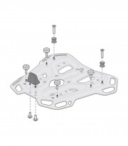 SW-MOTECH DUSC 55 L Top Case with Carrier for Moto-Guzzi V85 TT (24) Black GPT.17.632.66000/B
