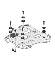SW-MOTECH 38 L TRAX ADV Side Case with Carrier for Moto-Guzzi V85 TT (24) Black GPT.17.632.70000/B