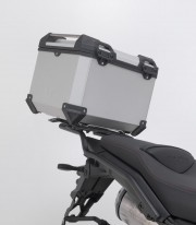 Maleta Superior con Soporte TRAX ADV Plateada 38 L Moto-Guzzi V85 Strada (24) SW-MOTECH GPT.17.632.70100/S