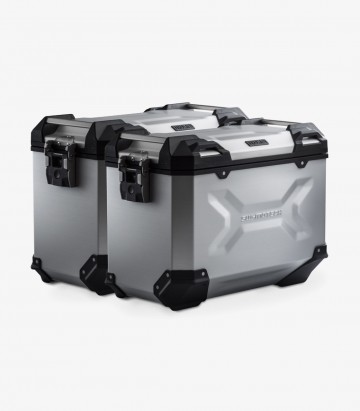 Maletas Laterales con Soporte TRAX ADV Plateadas 45 L Honda NT1100A / NT1100D (DCT) (21, 24), NT1100DE (DCT+ES) (24) SW-MOTECH K