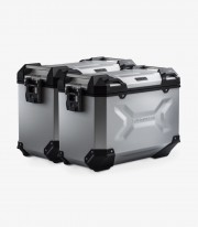 Maletas Laterales con Soporte TRAX ADV Plateadas 45 L Honda NT1100A / NT1100D (DCT) (21, 24), NT1100DE (DCT+ES) (24) SW-MOTEC...