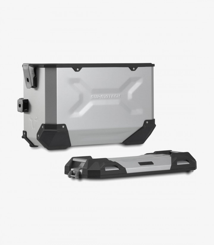 SW-MOTECH 37 L TRAX ADV Side Cases with Carrier for Honda NT1100A / NT1100D (DCT) (21, 24), NT1100DE (DCT+ES) (24) Silver KFT...