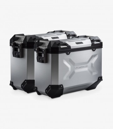 Maletas Laterales con Soporte TRAX ADV Plateadas 37 L Honda NT1100A / NT1100D (DCT) (21, 24), NT1100DE (DCT+ES) (24) SW-MOTECH K