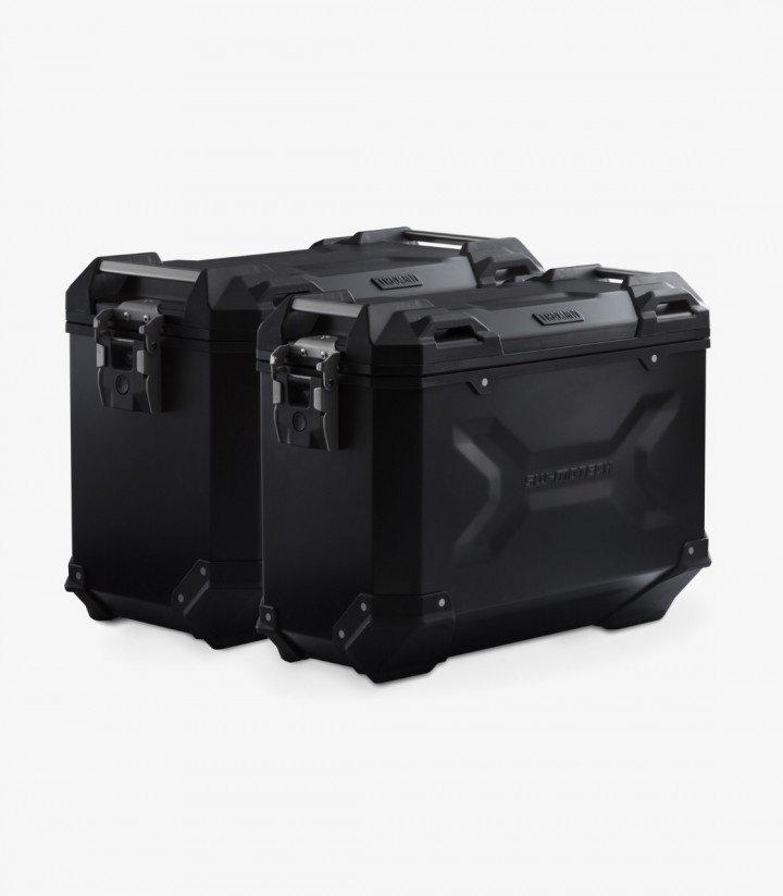 Seitenkoffer mit Träger TRAX ADV Schwarz 45/37 L Honda XRV750 Africa Twin (92-03) SW-MOTECH KFT.01.079.70000/B