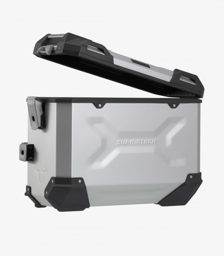 Maletas Laterales con Soporte TRAX ADV Plateadas 37 L Honda CB500F/X (12-18), CBR500R (12-15), NX500 (23) SW-MOTECH KFT.01.40...