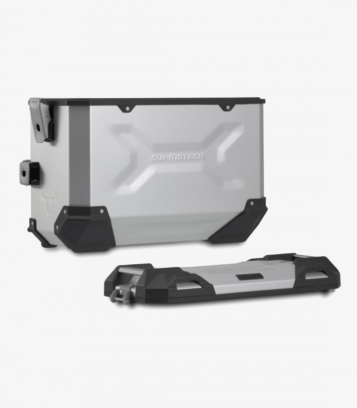 Maletas Laterales con Soporte TRAX ADV Plateadas 37 L Honda CB500F/X (12-18), CBR500R (12-15), NX500 (23) SW-MOTECH KFT.01.40...