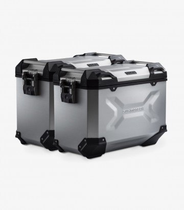 Maletas Laterales con Soporte TRAX ADV Plateadas 45 L Honda CB500F/X (12-18), CBR500R (12-15), NX500 (23) SW-MOTECH KFT.01.400.7