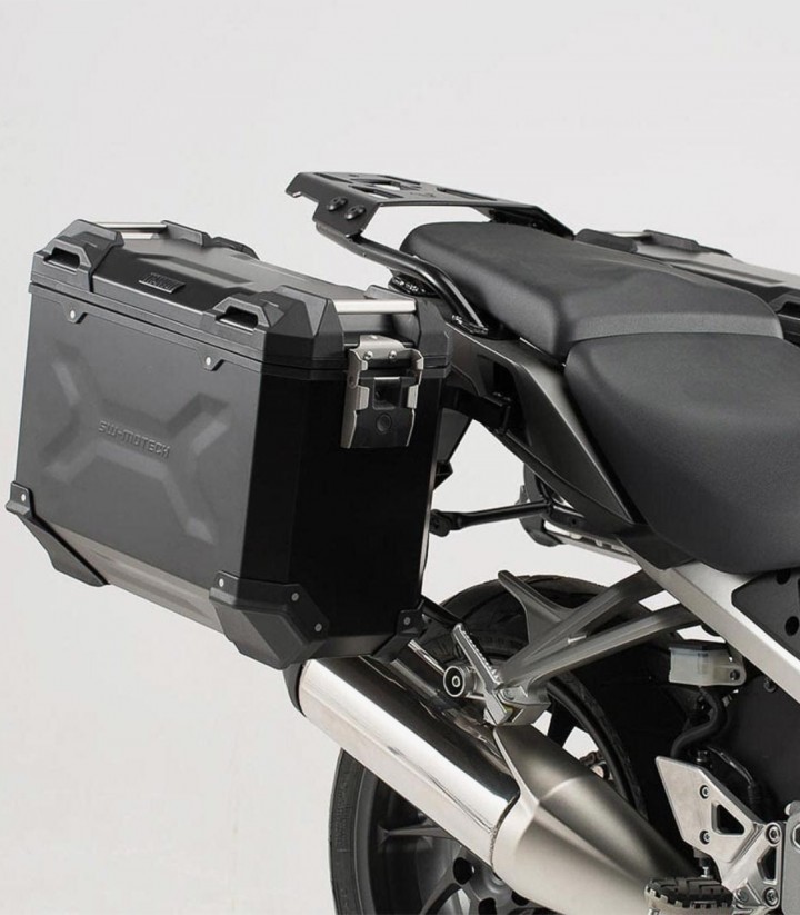 Maletas Laterales con Soporte TRAX ADV Negras 37 L Honda VFR800X Crossrunner (15-16) SW-MOTECH KFT.01.548.70000/B KFT.01.548....