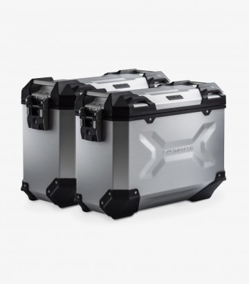 Maletas Laterales con Soporte TRAX ADV Plateadas 37 L Honda VFR800X Crossrunner (15-16) SW-MOTECH KFT.01.548.70000/S