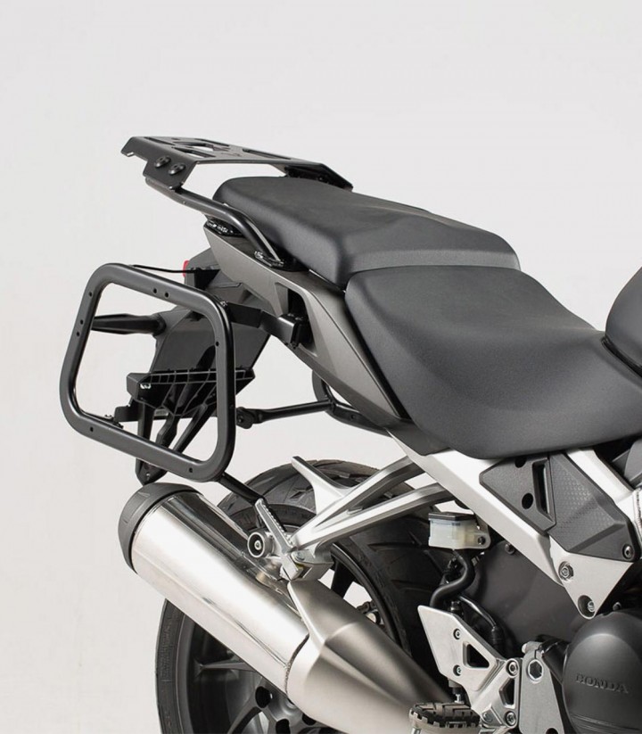 Maletas Laterales con Soporte TRAX ADV Plateadas 45 L Honda VFR800X Crossrunner (15-16) SW-MOTECH KFT.01.548.70100/S KFT.01.5...