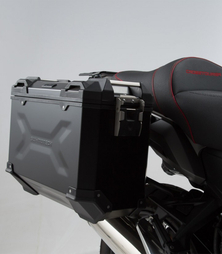 SW-MOTECH 37 L TRAX ADV Side Cases with Carrier for Honda VFR1200X Crosstourer (11-20) Black KFT.01.660.70000/B KFT.01.660.70...