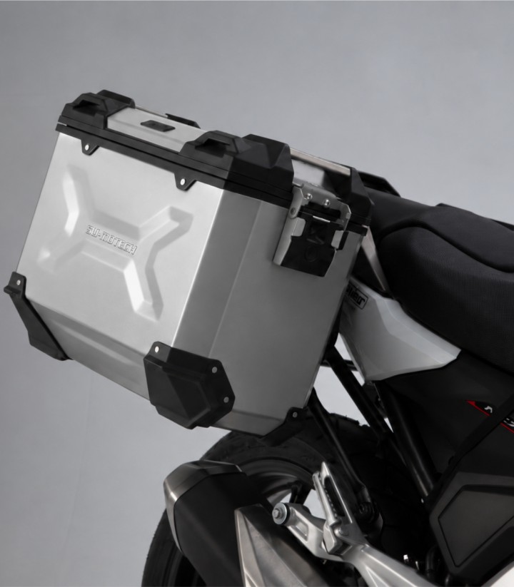 Maletas Laterales con Soporte TRAX ADV Plateadas 37 L Honda NC750S/XA (16-20) SW-MOTECH KFT.01.699.70001/S KFT.01.699.70001/S