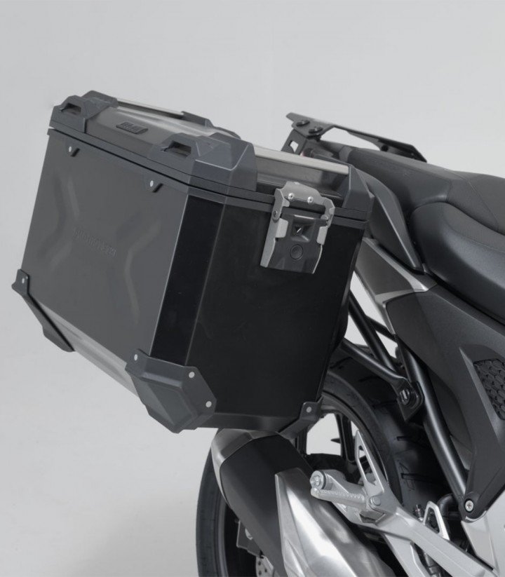 Seitenkoffer mit Träger TRAX ADV Schwarz 37 L Honda NC750XA/XD (20-24) SW-MOTECH KFT.01.841.70000/B