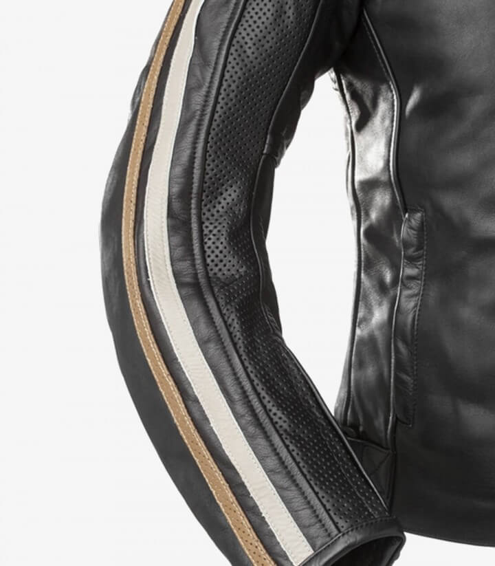 Herren-Winterjacke Rainers Jaguar Schwarz, Weiß und Braun