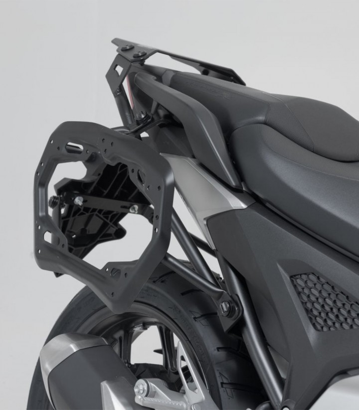 Seitenkoffer mit Träger TRAX ADV Silber 45 L Honda NC750XA/XD (20-24) SW-MOTECH KFT.01.841.70100/S