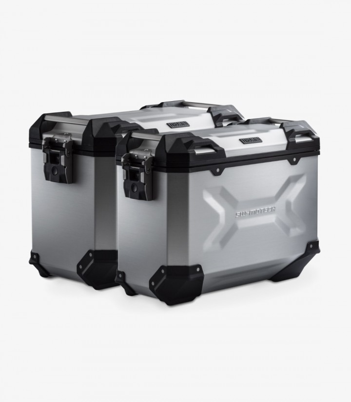 Maletas Laterales con Soporte TRAX ADV Plateadas 45/37 L Honda CRF1100L Africa Twin (19-23) SW-MOTECH KFT.01.942.70001/S KFT....