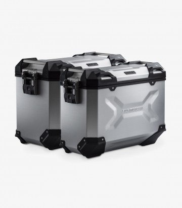 Maletas Laterales con Soporte TRAX ADV Plateadas 45/37 L Honda CRF1100L Africa Twin (19-23) SW-MOTECH KFT.01.942.70001/S